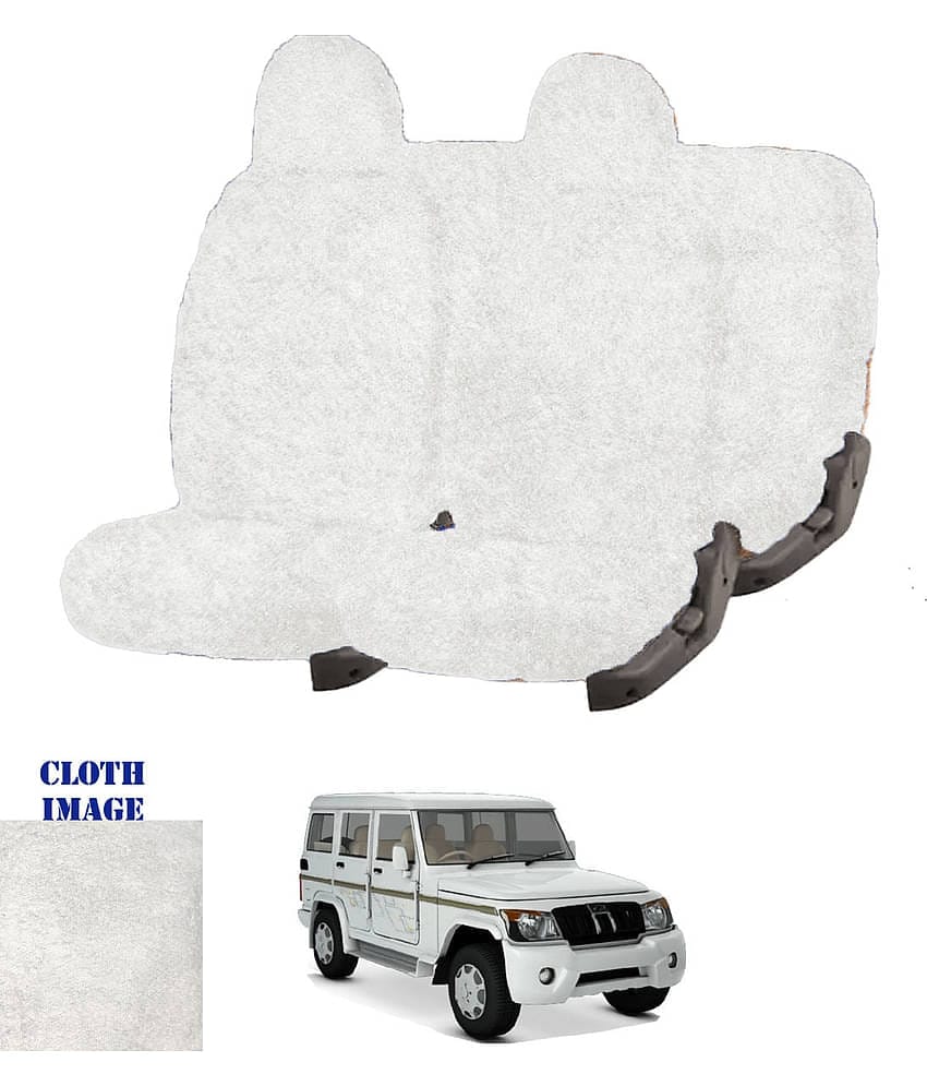 Mahindra Bolero 7S White 7 Seater Car Seat Cover