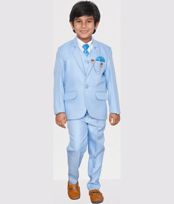 DKGF Fashion Boys Polyester Suit ( Pack of 1 , Pink )