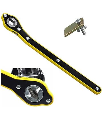 Car Jack Ratchet Wrench,Garage Tire Wheel Lug Wrench Auto Labor-Saving Car Jack and Lug Wrench Handle Hand Crank Portable Wrench, Pack of 1