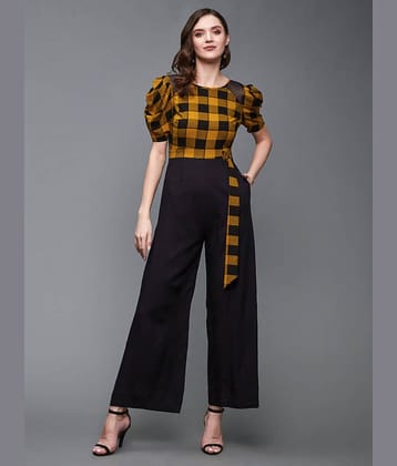 Miss Chase - Black Rayon Regular Fit Women's Jumpsuit ( Pack of 1 )