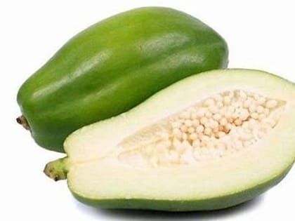 Raw Papaya (Kacha Papita) - (1 Pc Approx. 300 - 600gm )