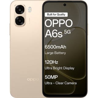 OPPO A6s 5G (4GB RAM ,128GB Storage ,Aurora Gold)