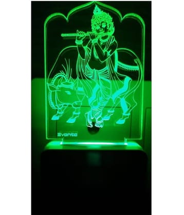 SUPER AJANTA Multicolor Night Lamp ( Pack of 1 )