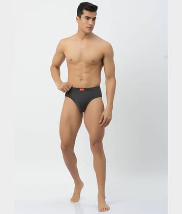 John Players Grey Melange John Players Briefs Cotton Men's Briefs ( Pack of 1 )