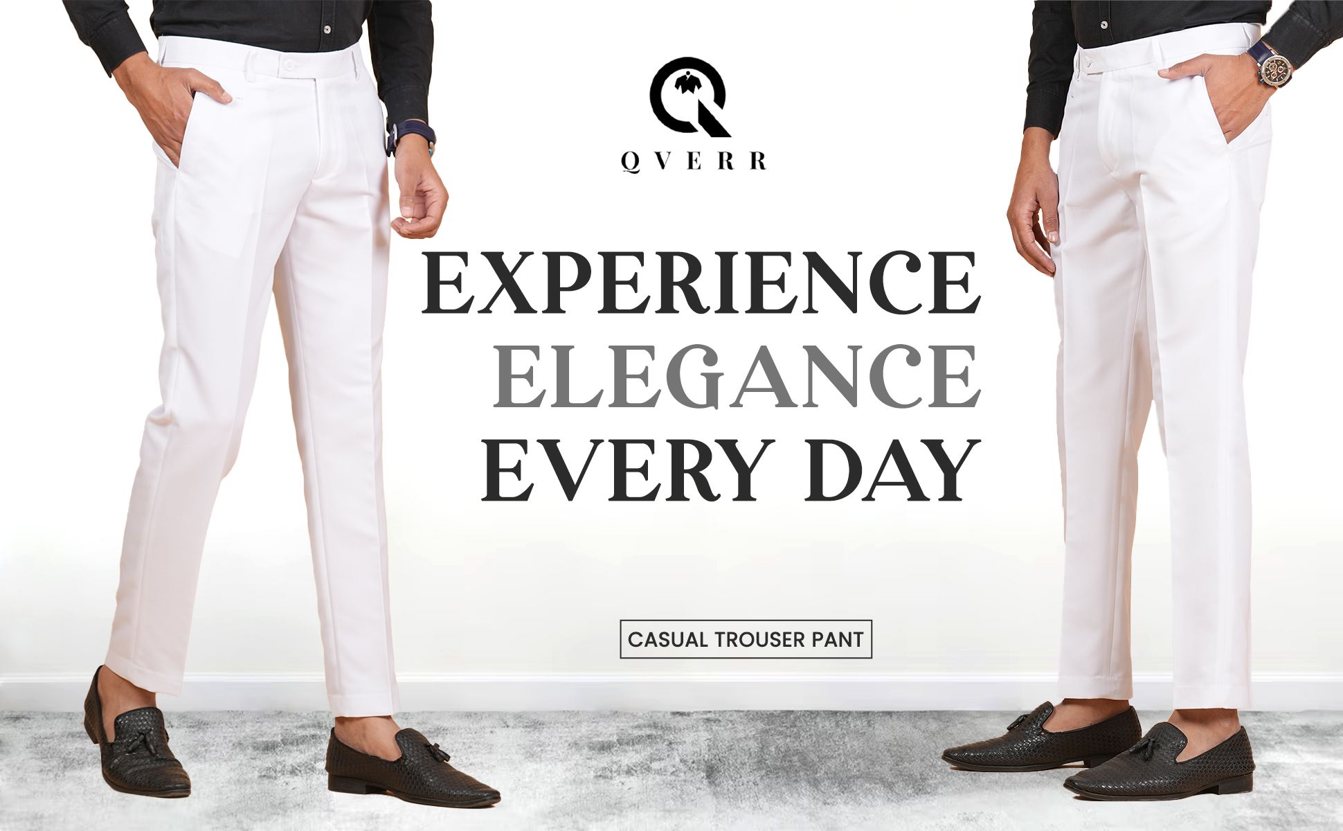 Men White Trousers