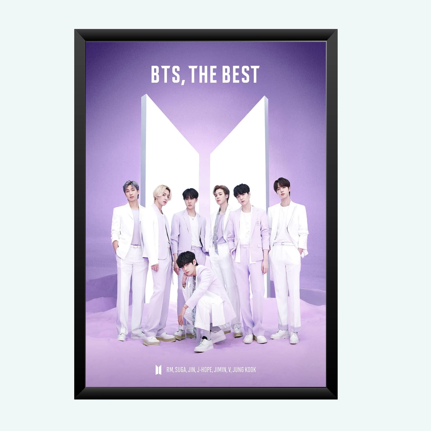 Nokkes Bts Army Bangtan Boy V suga J-Hope Jungkook Jin Jimin Rm 8X12 Inch Size Photo Frame Photo Home Office_bts1_32