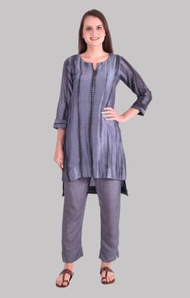 Grey Tie Dye Coord Set-S