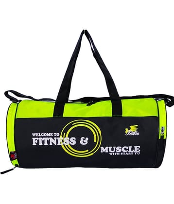 Tense Polyester Green 25 Ltrs Gym Bag