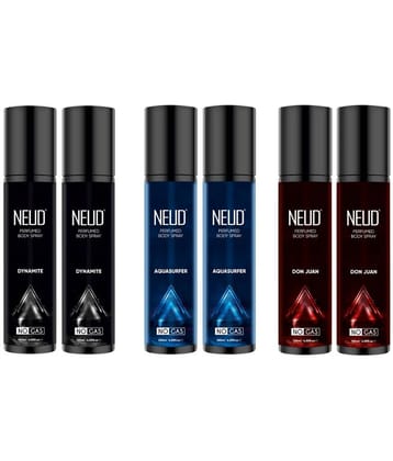NEUD NEUD 3-in-1 Perfumed Body Sprays for Men Body Spray for Men 880 ml ( Pack of 2 )