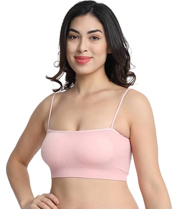 3Mads Cotton Blend Heavily Padded Women's Cami bra ( Pink ) GBra009_LPK