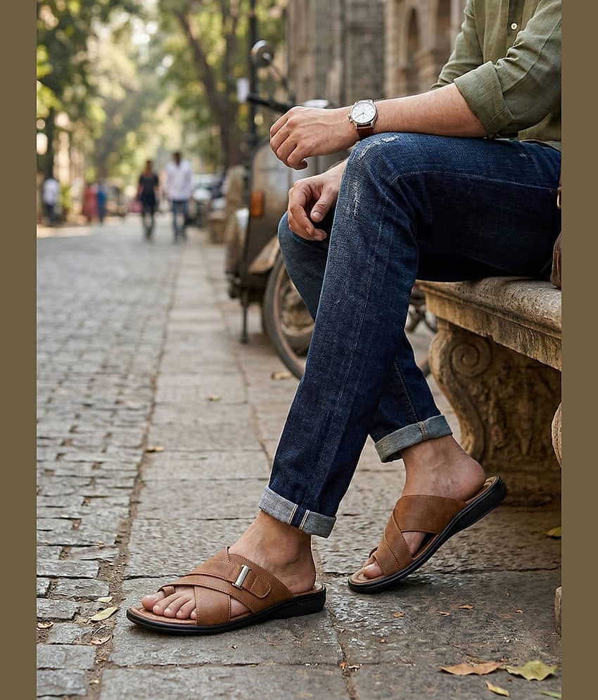 Ajanta - Tan  Daily Slipper