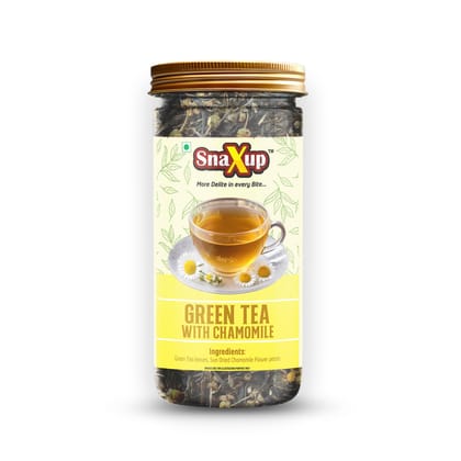 SnaXup Green Tea With Chamomile Tea 100Gm