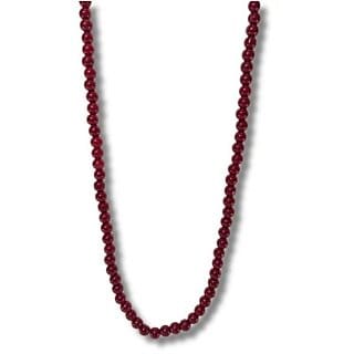 Wine Red Bead Mala Classic Handmade Elegance