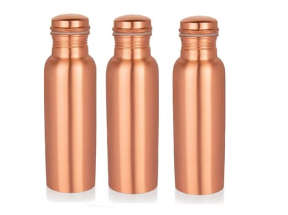 Imago Plain Copper Bottle 750ml (Pack of 3)