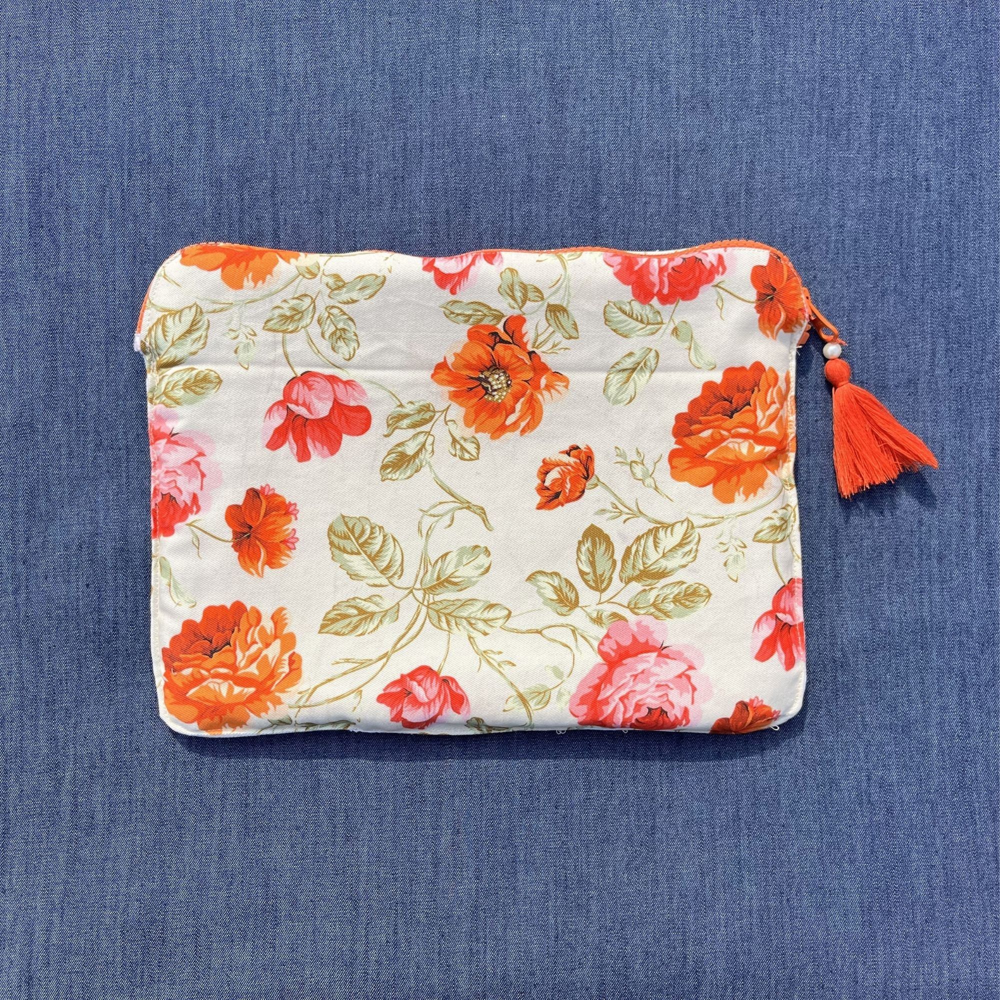 White Printed IPad Sleeve