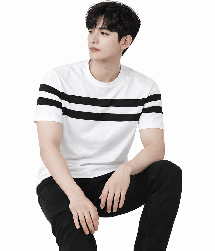 attitude start of fashion Pack of 1 Polyester Regular Fit Men's T-Shirt ( White )