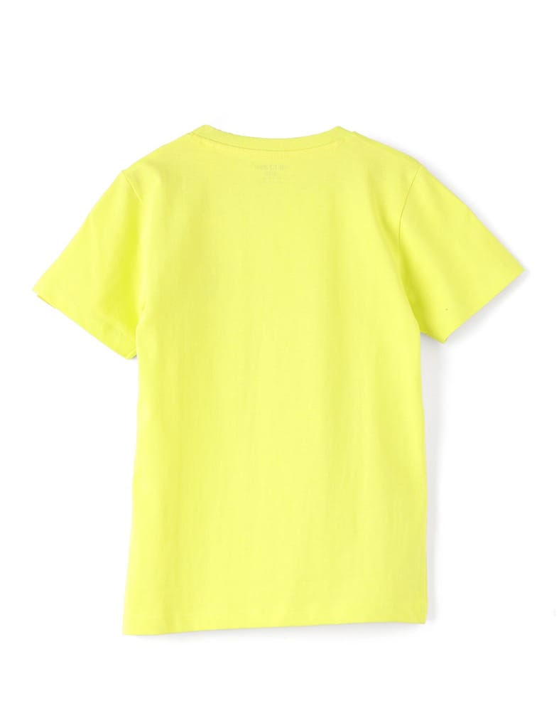 Elegant Kids Boys T shirt Cotton Sulphur Spring Lime "Step Your Game" 2025 at ShopCircuit | ONDC