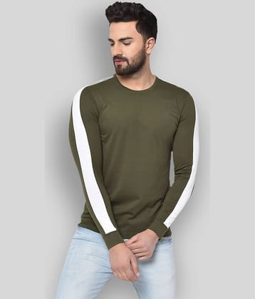 Glito Pack of 1 Cotton Blend Regular Fit Men's T-Shirt ( Green )
