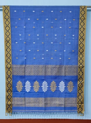 Bengal Tangail Saree | Blue