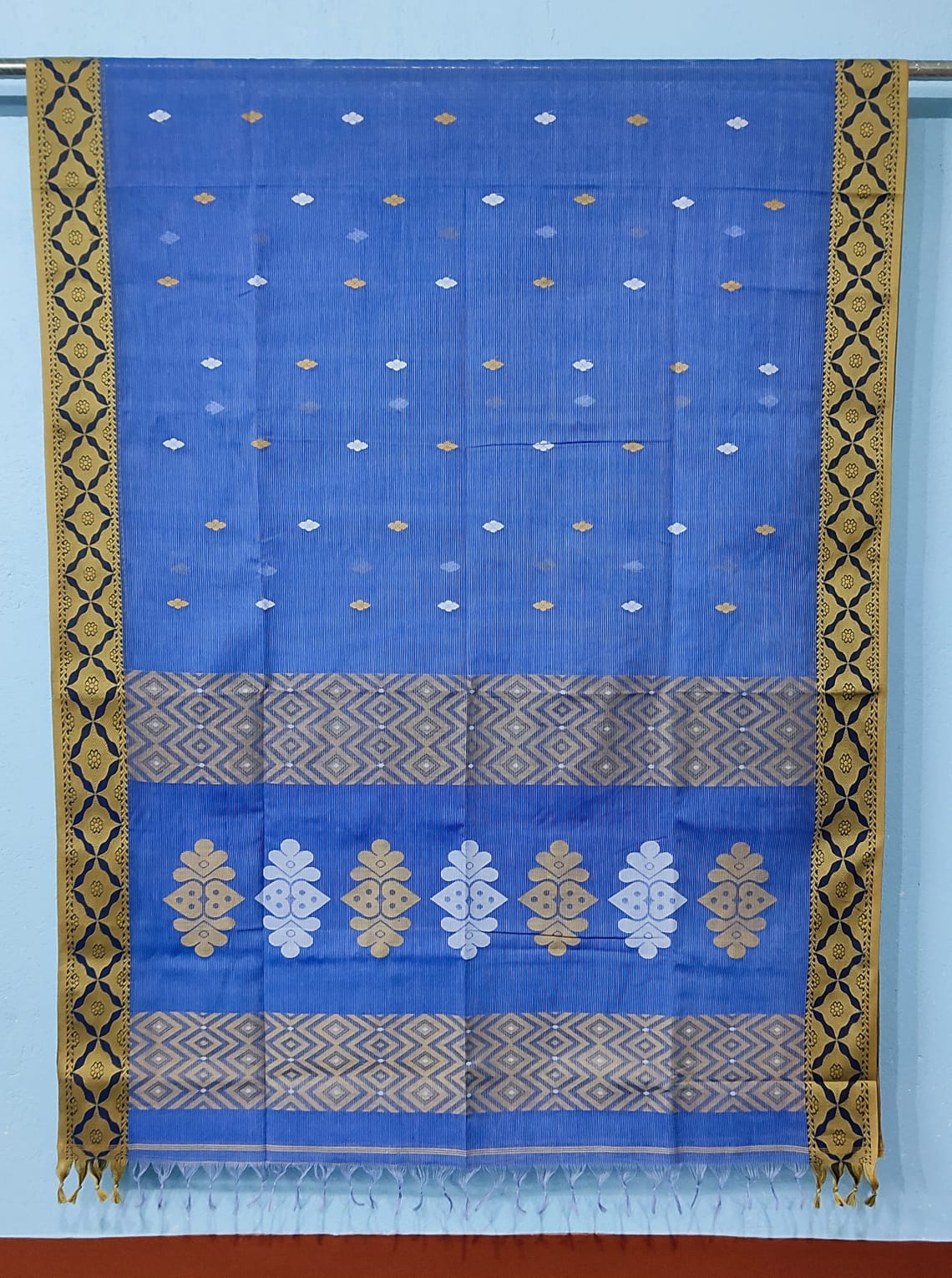 Bengal Tangail Saree | Blue