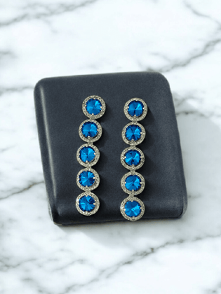 Blue Diamond Earrings Blue Diamond Earrings
