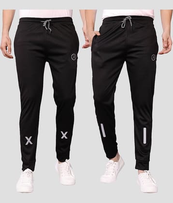 Anand Multicolor Lycra Men's Joggers ( Pack of 2 )