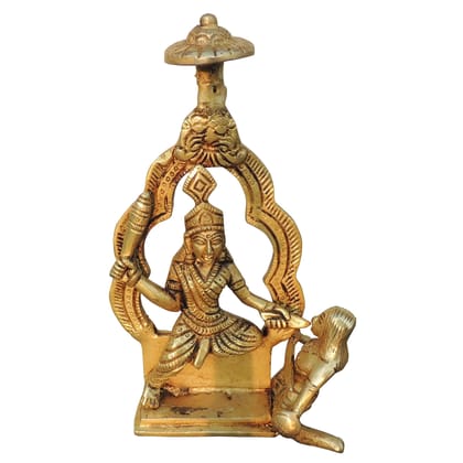 Brass Baglamukhi God Idol Premium Statue, Height : 7 Inch (BSMAS967 M)