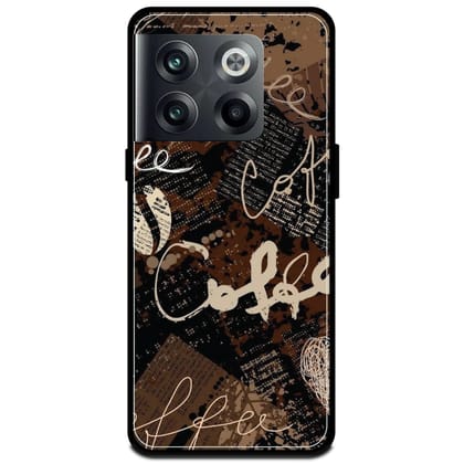 Coffee - Glossy Metal Silicone Case For OnePlus Models-OnePlus 10T