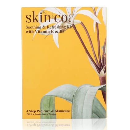 Skin Co Vitamin E,B3, Soothing And Refreshing for women Pedicure Manicure Hand & Foot Home Care Spa Kit | All Skin Types, 30g+10ml Skin Co Vitamin E,B3, Soothing And Refreshing for women Pedicure Manicure Hand & Foot Home Care Spa Kit | All Skin Types, 30g+10ml
