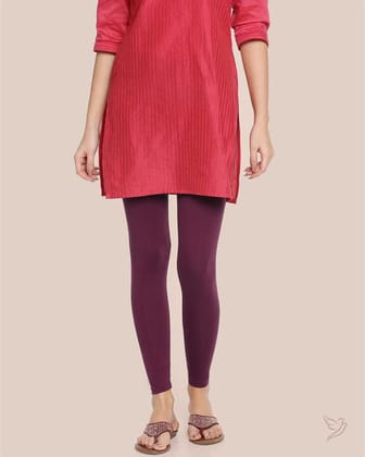 Cotton Ankle Legging - Grape Vine-S / Grape Vine