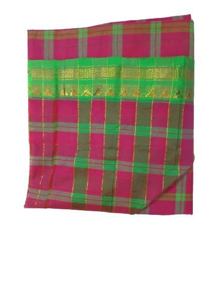 Pure Cotton Gadwall Saree for Women, Red saree