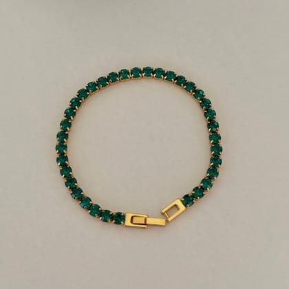 Emerald Tennis Bracelet-Green