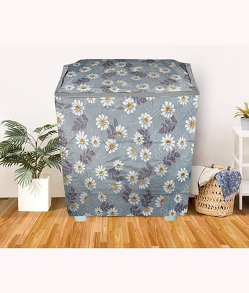 E-Retailer Single PVC Brown Washing Machine Cover for Universal 7 kg Semi-Automatic