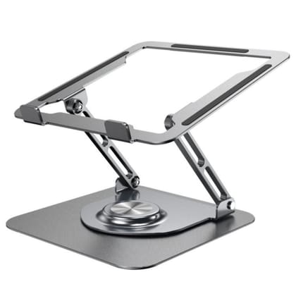 Foldable 360 Degree Rotating Laptop Lifting Bracket Aluminum Alloy Notebook Desktop Stand(Gray)