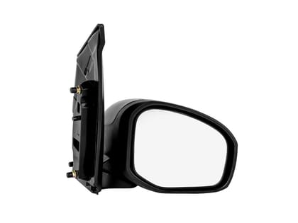 RMC Car Side Mirrors Suitable For Honda Amaze/Mobilio/Brio (2011-2018) (ABS & Glass) | Without Lever | Non Auto Fold | Manually operated | Without indicator (Black) RIGHT SIDE(DRIVER SIDE)