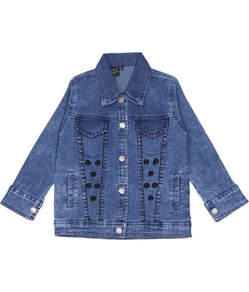 Cremlin Clothing - Blue Denim Girl's Denim Jackets ( Pack of 1 )