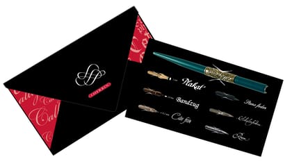 Herbin Calligraphy & Writing Set No. 2 - 6 Nibs & Nib Holder