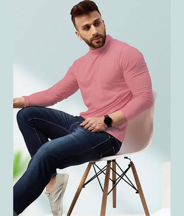 AUSK Pack of 1 Cotton Blend Regular Fit Men's T-Shirt ( Peach )