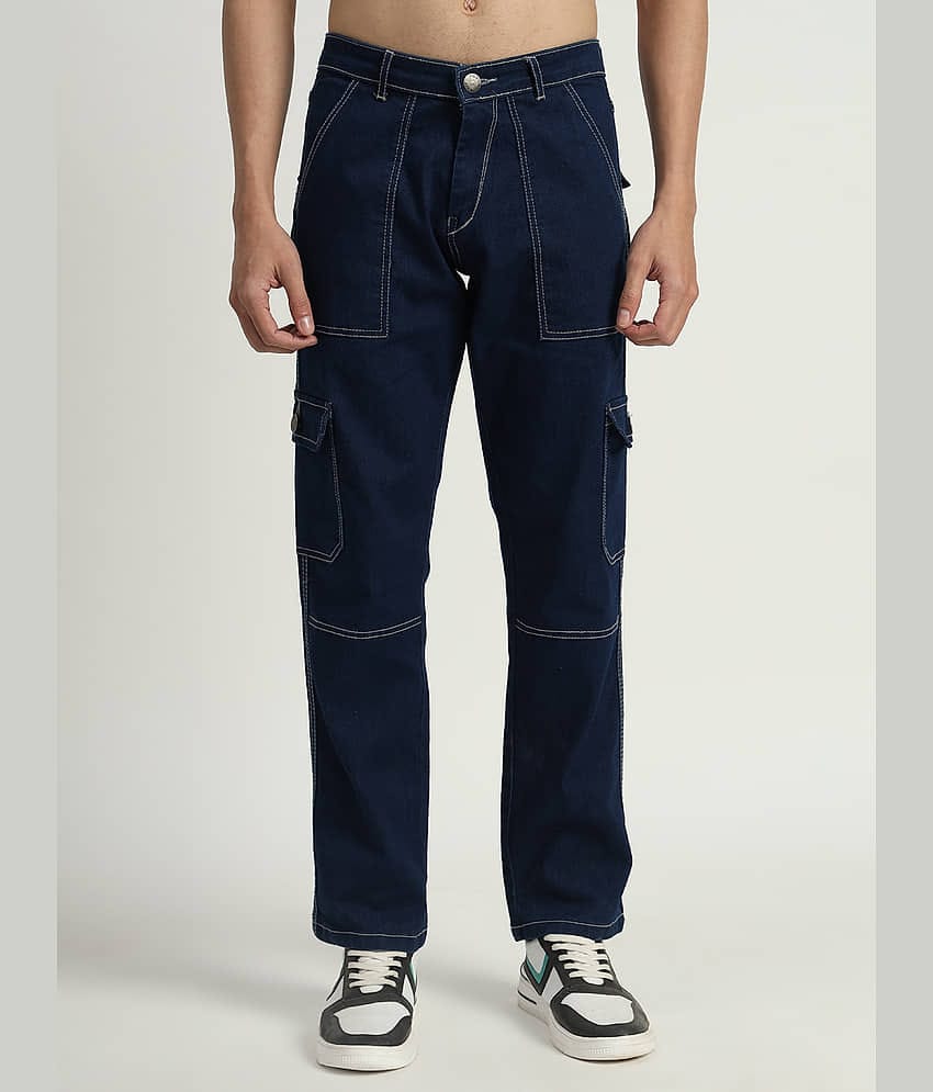 RAGZO Regular Fit Basic Men's Jeans - Navy Blue ( Pack of 1 )