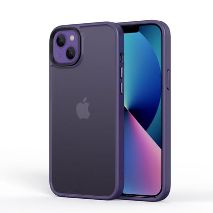 iPhone 13, 14 & 15 Series Case Premium Frosted Matte Cover Drop & Camera Protection-iPhone 15 Plus / Deep Purple