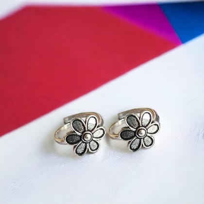 Oxidized 925 Plated Silver  Toe Ring | Sarichka