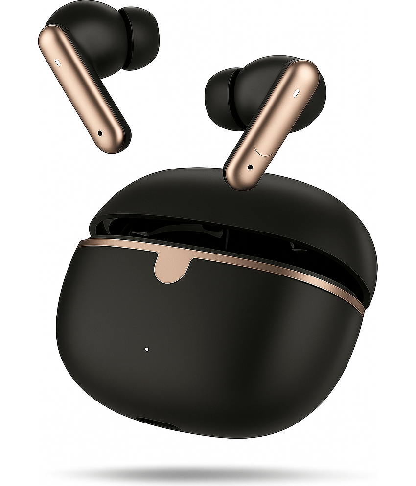 VERONIC 161 Elite Cruze True Wireless Earbuds with 40H Playtime, ENC Crystal-Clear Calls, Fast Charging, Elegant Design, Bluetooth 5.3 Low Latency Gaming TWS, Immersive Sound, IPX5 Waterproof.