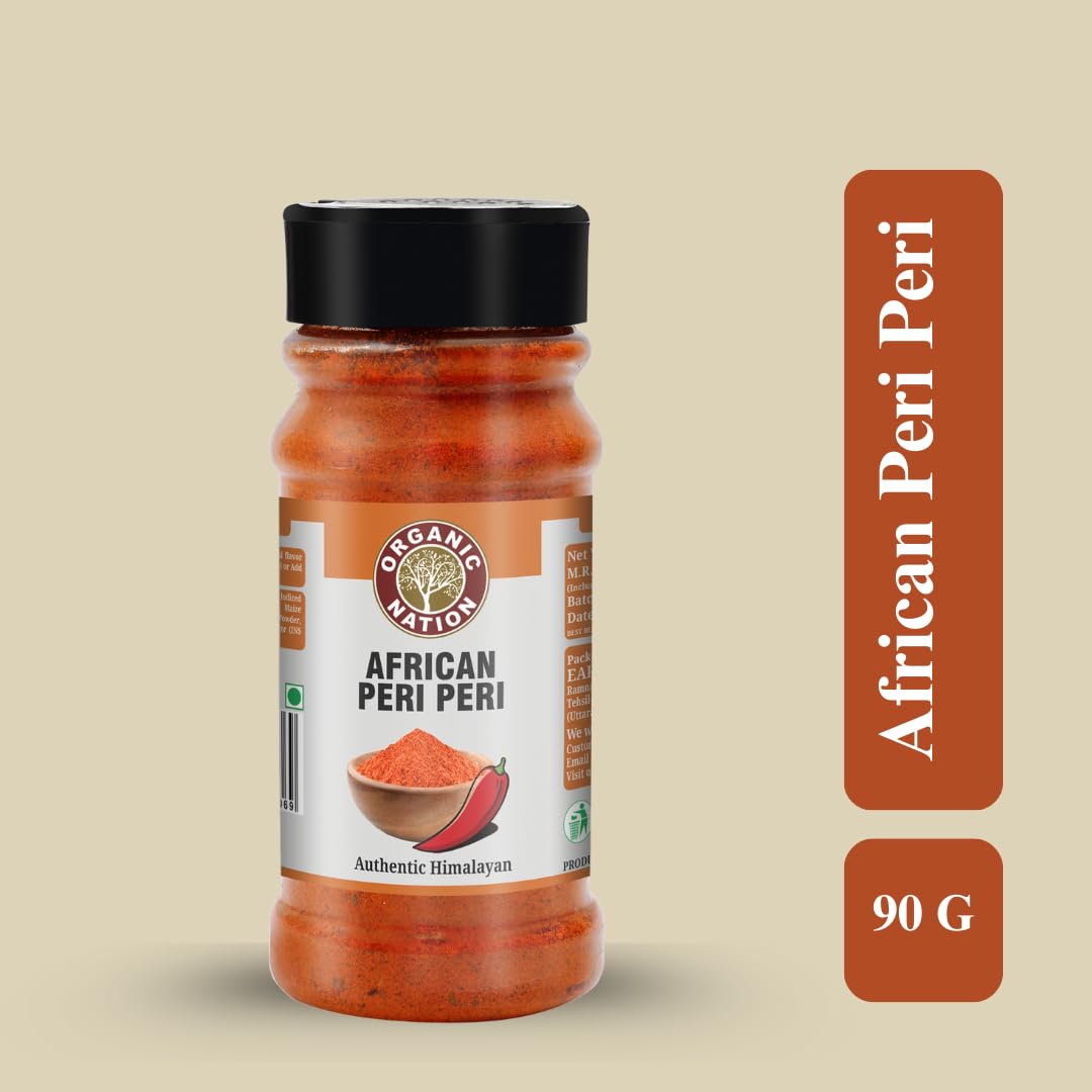 Organic Nation African Peri Peri Masala Powder, 90 g Each, Pack of 2