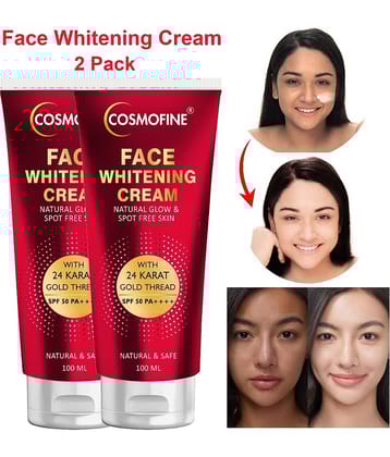 COSMOFINE Face White Cream, Goree Whitening Cream, Day Cream All Skin Type Saffron (100 ml)