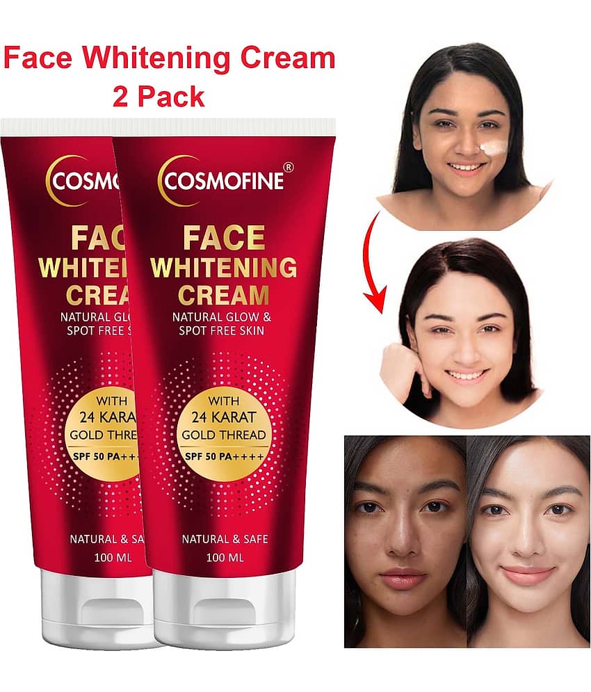 COSMOFINE Face White Cream, Goree Whitening Cream, Day Cream All Skin Type Saffron (100 ml)