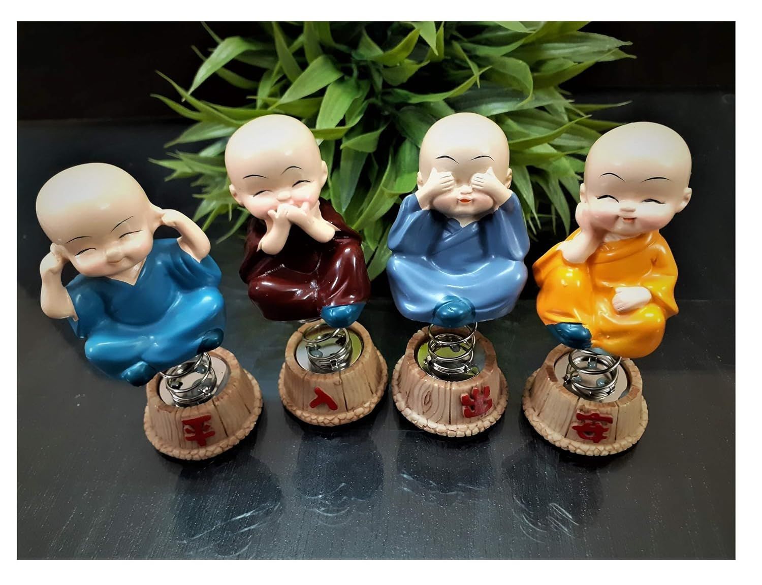 Baby Laughing Buddha Statue for Car Dashboard Decoration