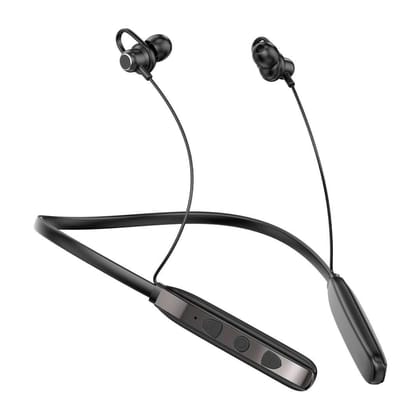 TecSox Verve Bluetooth Neckband | Metallic Touch + High Bass TecSox Verve Bluetooth Neckband | Metallic Touch + High Bass - Black