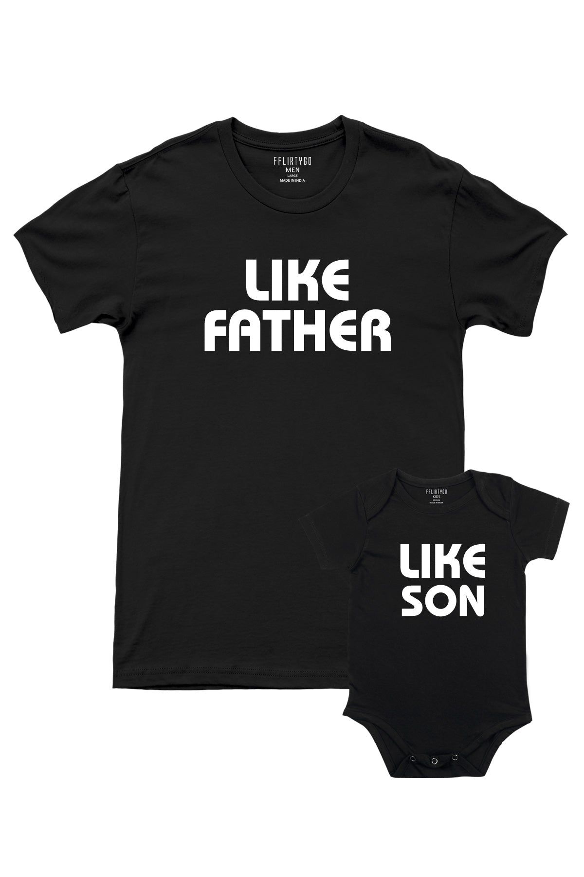 Like Father - Like Son-Black / XL / Half Romper