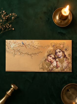 The Radha Krishna Envelope – Traditional Festive Money Envelope for Shagun & Celebrations