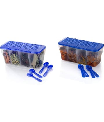 OFFYX - Spice container set PET Multicolor Spice Container ( Set of 2 )